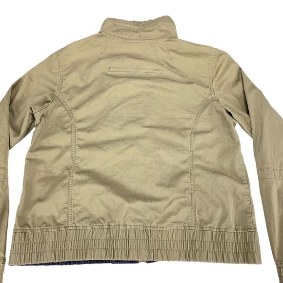 Columbia Jacket Womens Large Tan Lined Long Sleeve Mock Neck Full Zip Front - Picture 16 of 16